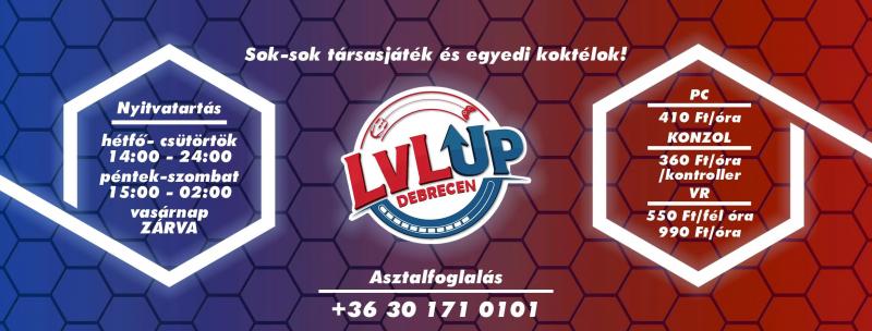 LvL Up Esport Bár Debrecen – Bár (Debrecen)