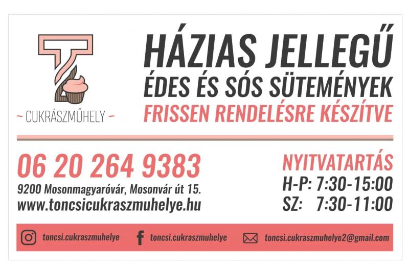 Toncsi Cukrászműhelye – Cukrászda (Mosonmagyaróvár)