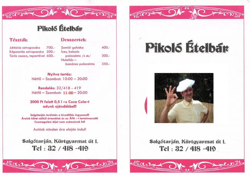 Guzsu Pikoló Ételbár Új – Bár (Salgótarján)