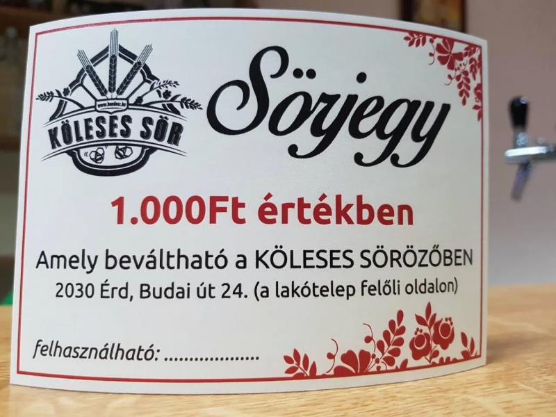 Köleses Sör - A SÖR – Kocsma (Érd)