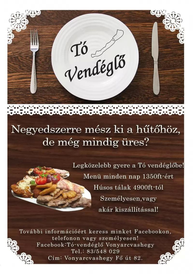Tó-Vendéglő Vonyarcvashegy – Étterem (Vonyarcvashegy)
