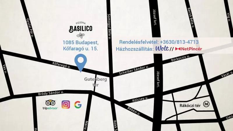 Basilico pizza & pasta – Pizzéria (Budapest, VIII. kerület)