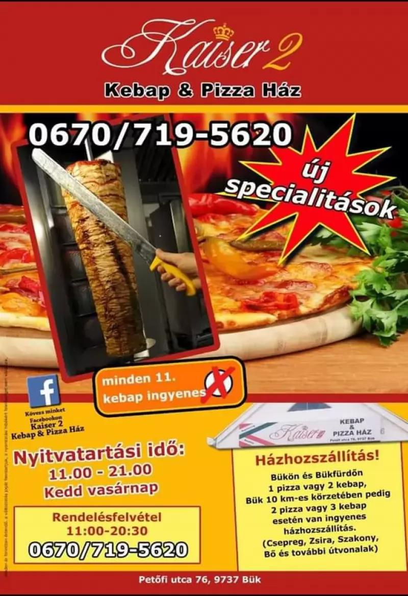 Kaiser 2 Kebap & Pizza Ház – Étterem (Bük)