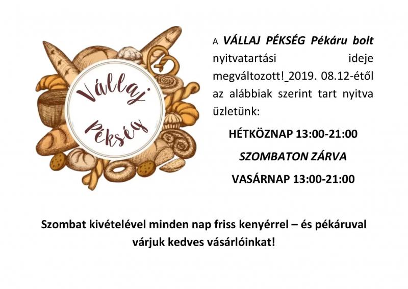 Vállaj Pékség – Pékség (Vállaj)