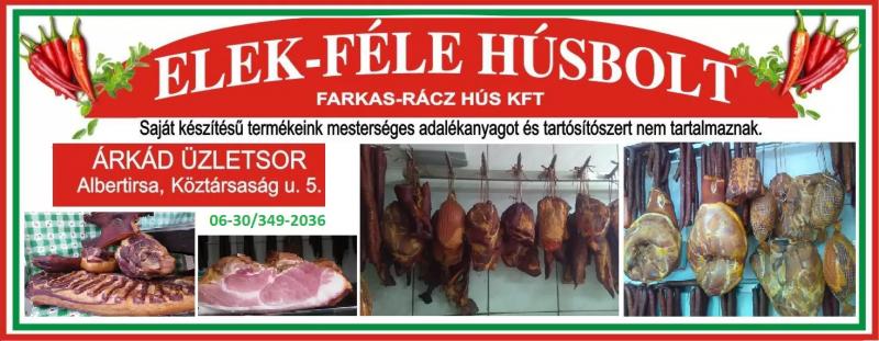Elek-Féle Húsbolt Árkád – Hentesbolt (Albertirsa)