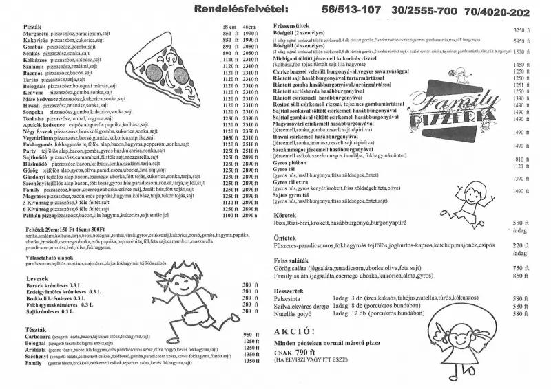 Family Pizzéria – Étterem (Szolnok)