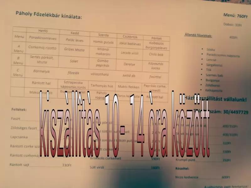 Pàholy Főzelèkbàr – Bár (Nyíregyháza)