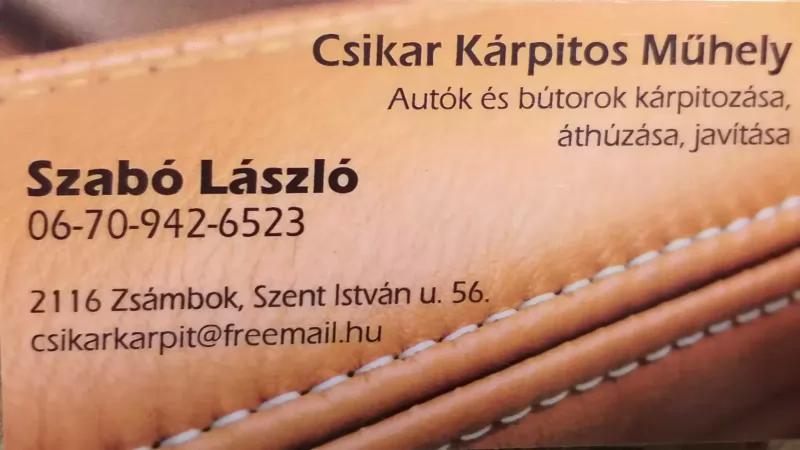 CsikarKárpit – Bár (Zsámbok)
