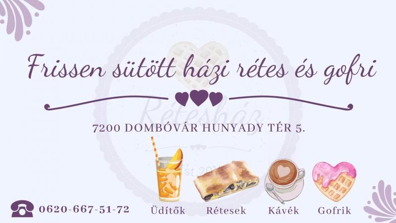 Rétesház ÉS GOFRI – Food Truck (Dombóvár)
