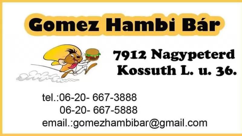 Gomez Hambibár-Étterem – Bár (Nagypeterd)