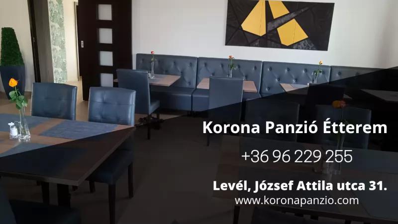 Korona Panzió Étterem – Étterem (Levél)