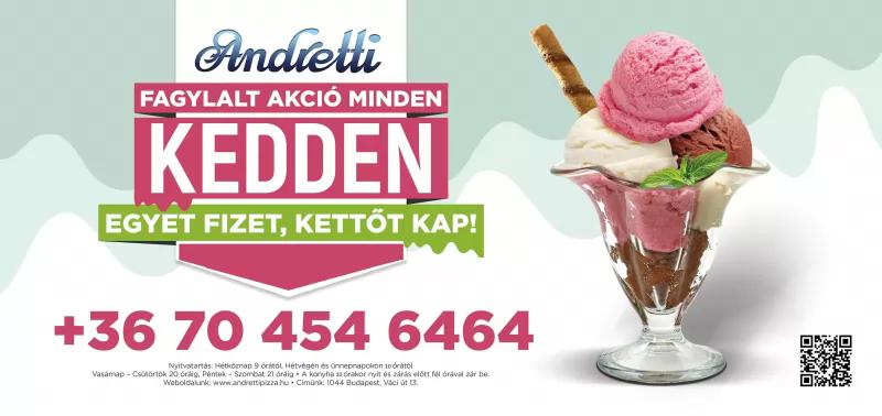 Andretti Kávézó Fagylaltozó Pizzéria – Fagyizó (Budapest, IV. kerület)